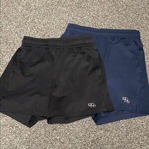 H&M Black and Navy Athletic Shorts (XS)